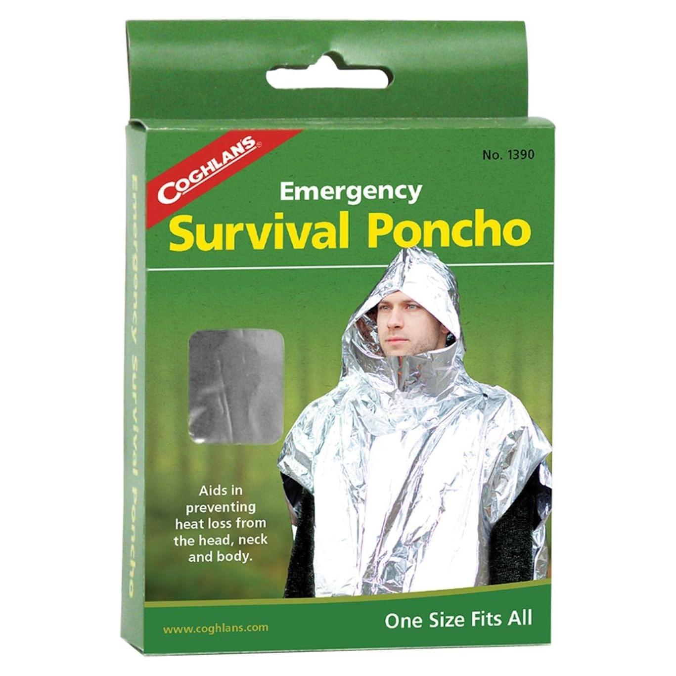 Poncho de Supervivencia Coghlan - Manta Reflectante Impermeable
