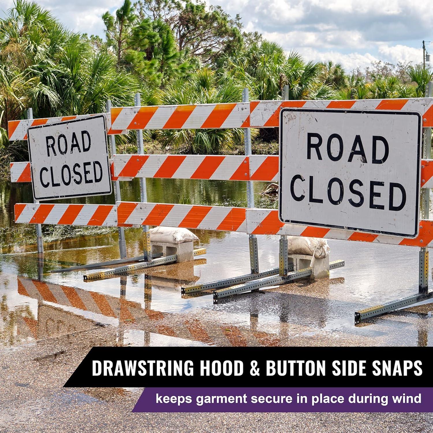 Poncho de Lluvia Global Glove Alta Visibilidad 139.7x203.2cm