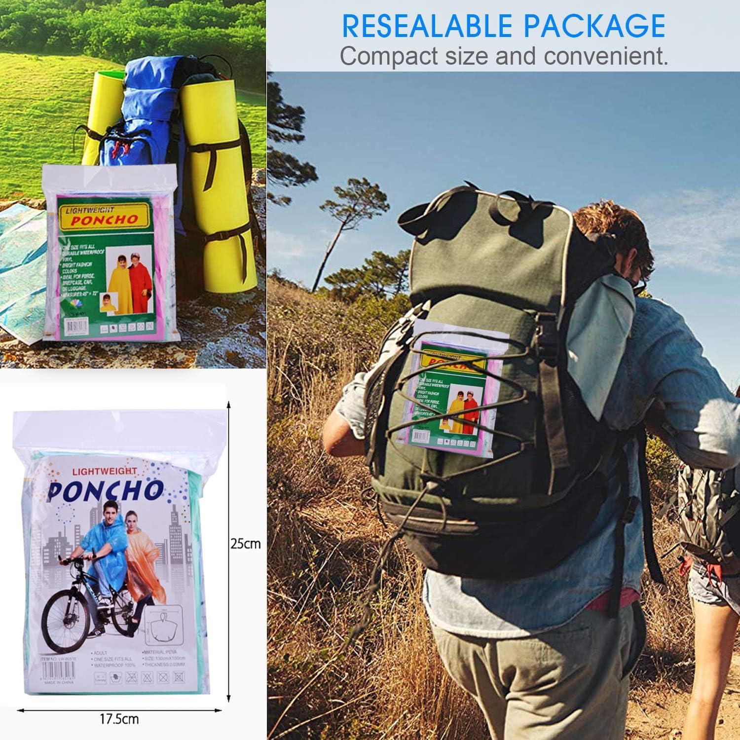 Ponchos de Lluvia Desechables FISHOAKY para Niños - 4 Colores