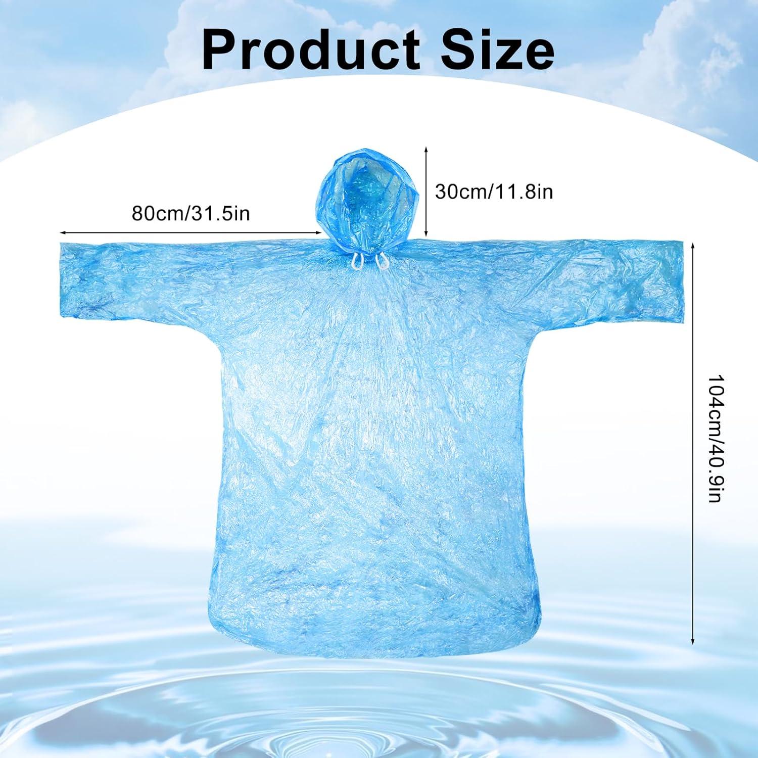 Ponchos de Lluvia Desechables Twoworld - 10 Unidades Impermeables