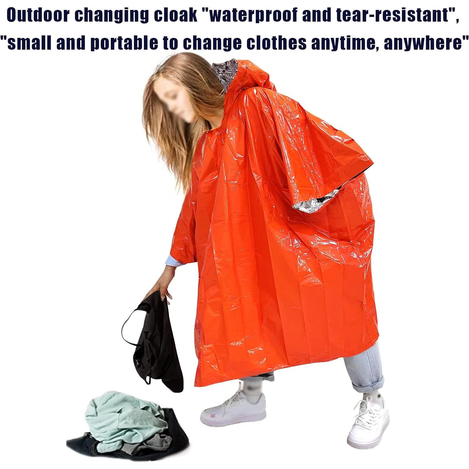 Poncho de Emergencia Térmico Ninth C - Paquete de 4 Unidades