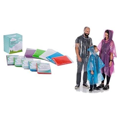Paquete Familiar de Ponchos Desechables Clear Harbour - 10 Unidades
