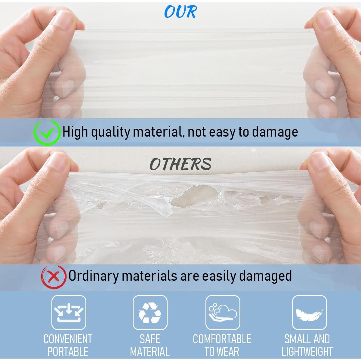 Poncho de Lluvia Desechable Ohaayoo 4 Piezas Transparente