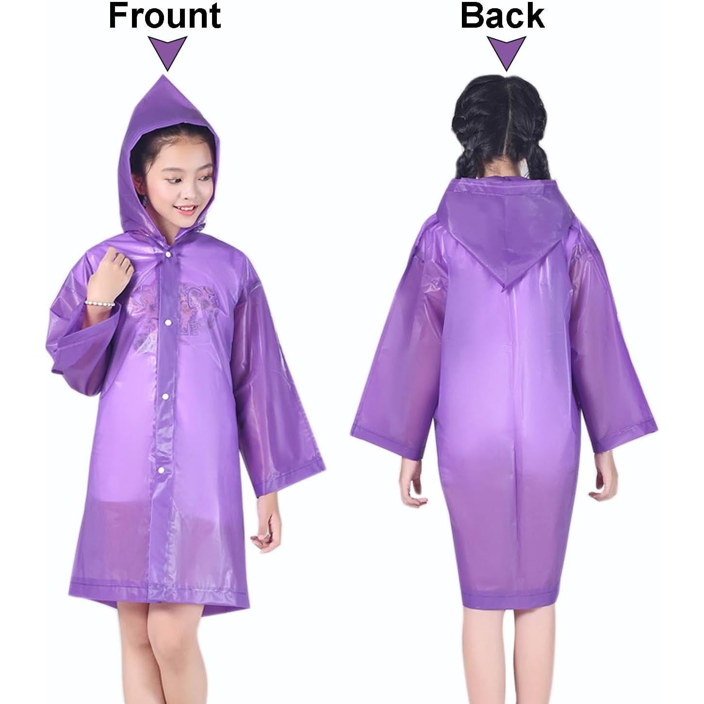 Poncho de Lluvia Impermeable para Niños UPSEN - Ecológico 110x55cm