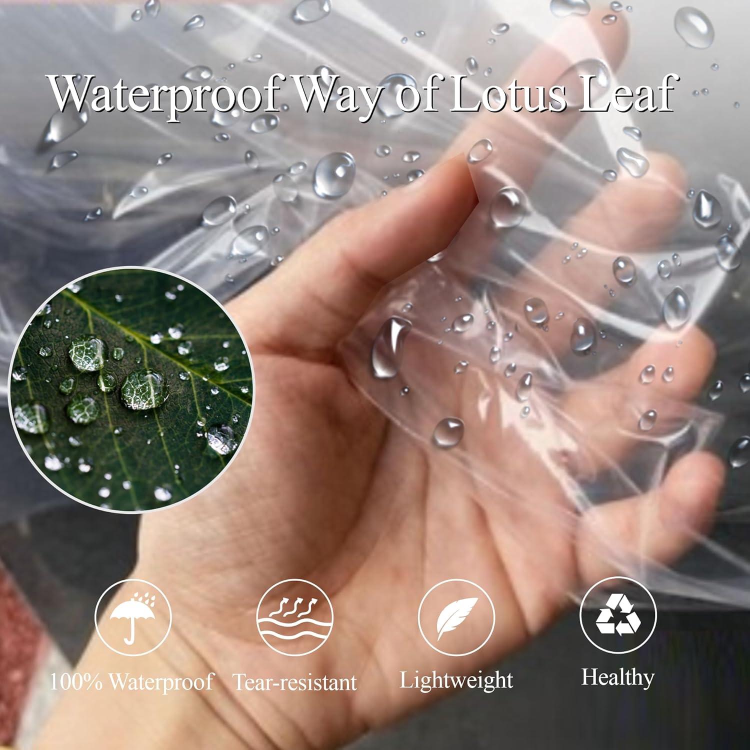 Ponchos Desechables GIISAM para Adultos - 12 Pcs Impermeables