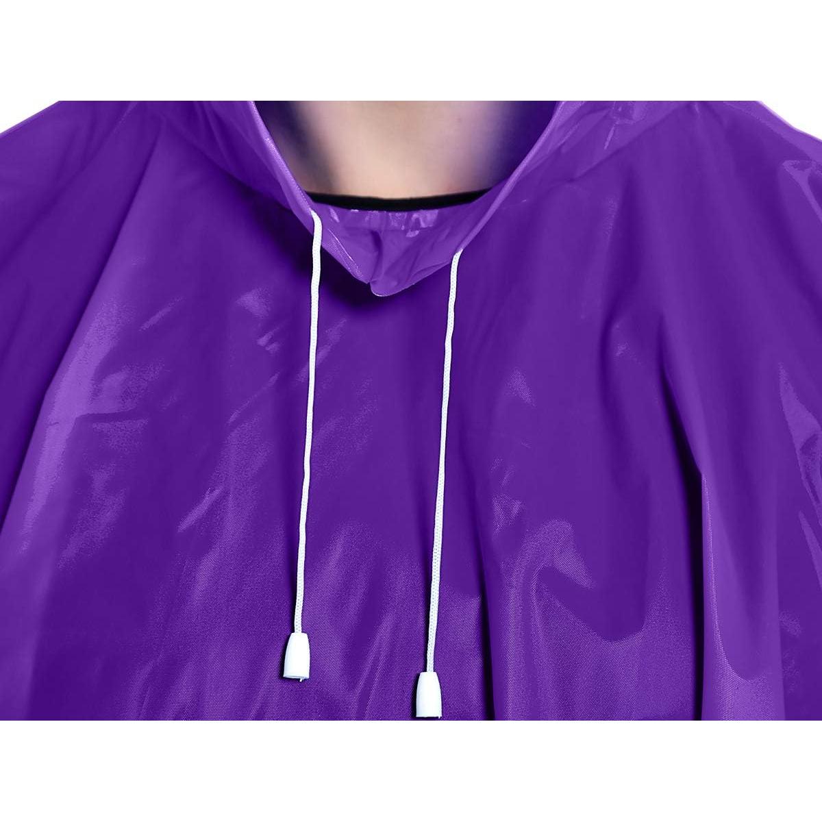 Poncho de Lluvia Reutilizable ANTVEE Unisex Púrpura 2 Unidades
