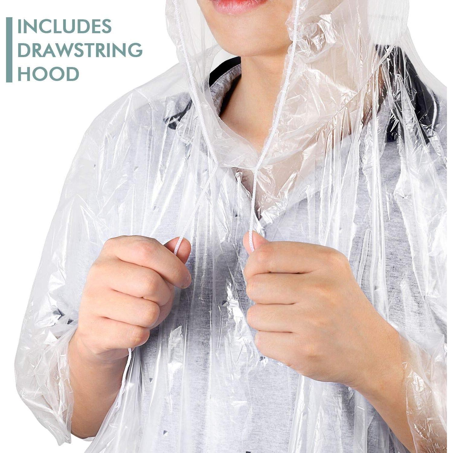 Poncho de Lluvia TORASO Transparente para Adultos - Impermeable y Ligero
