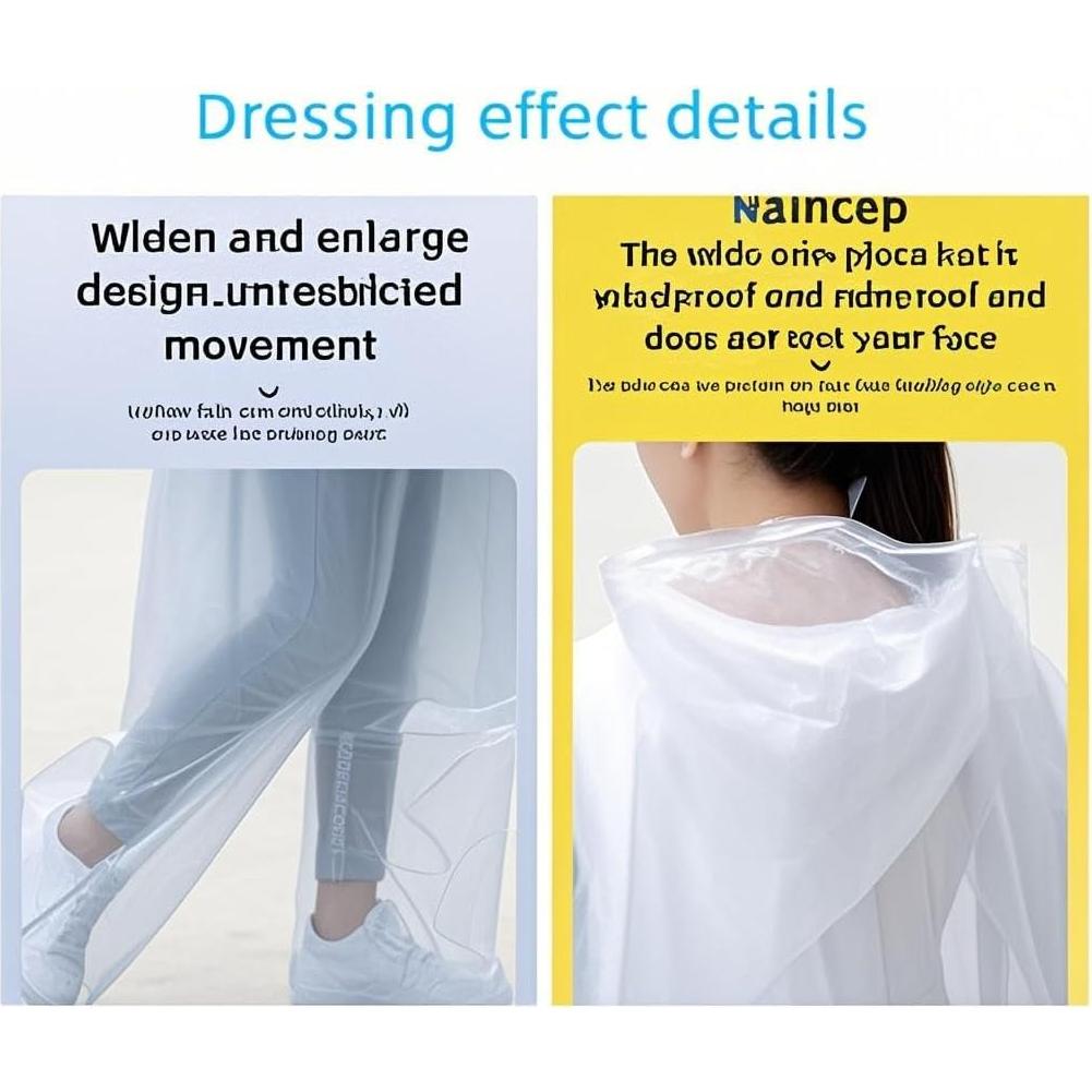 Paquete Familiar de Pantalones y Ponchos Impermeables Guanquartz