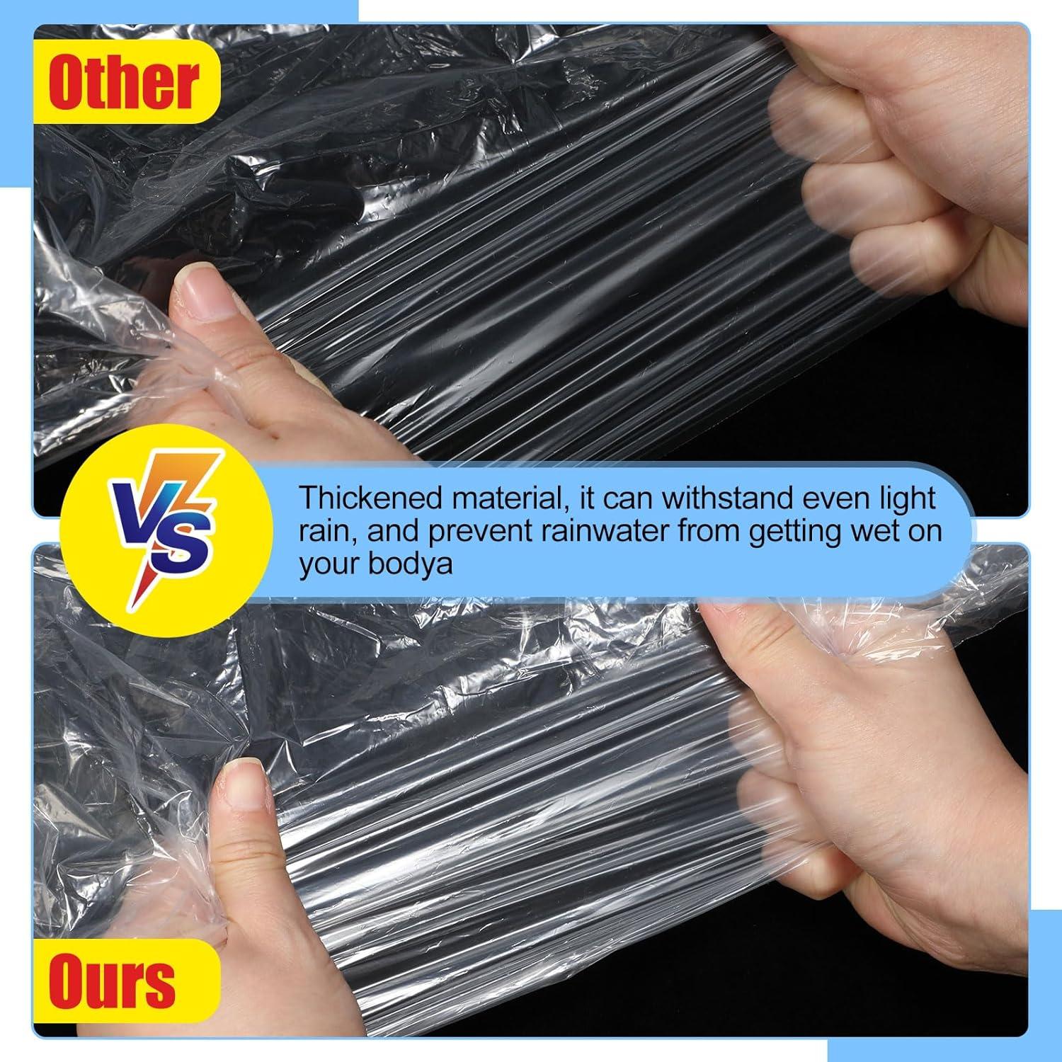 Ponchos Desechables Handepo 200 Unidades Transparentes Adultos