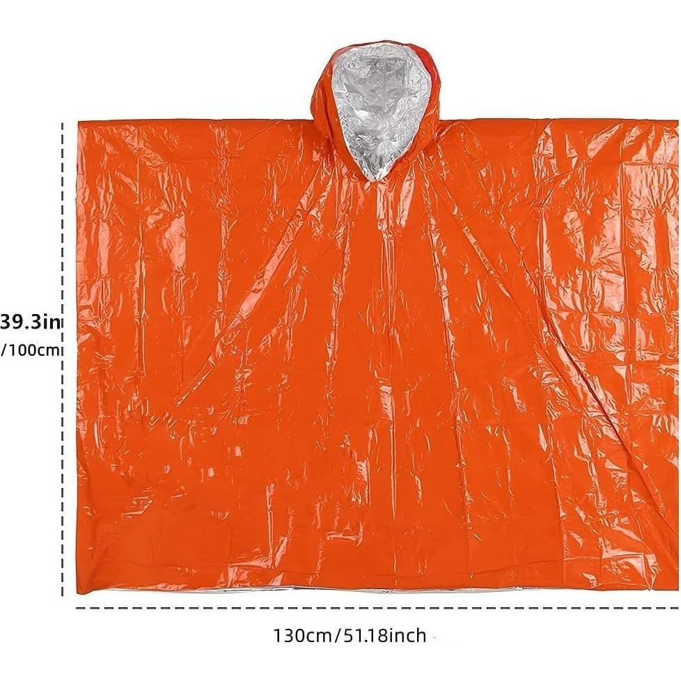 Poncho de Emergencia JUBSOSCAMP 124x99 cm con Silbato