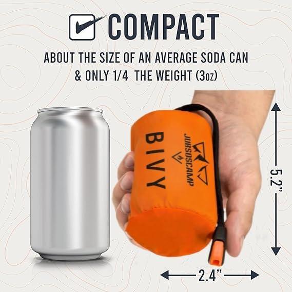 Poncho de Emergencia JUBSOSCAMP 124x99 cm con Silbato