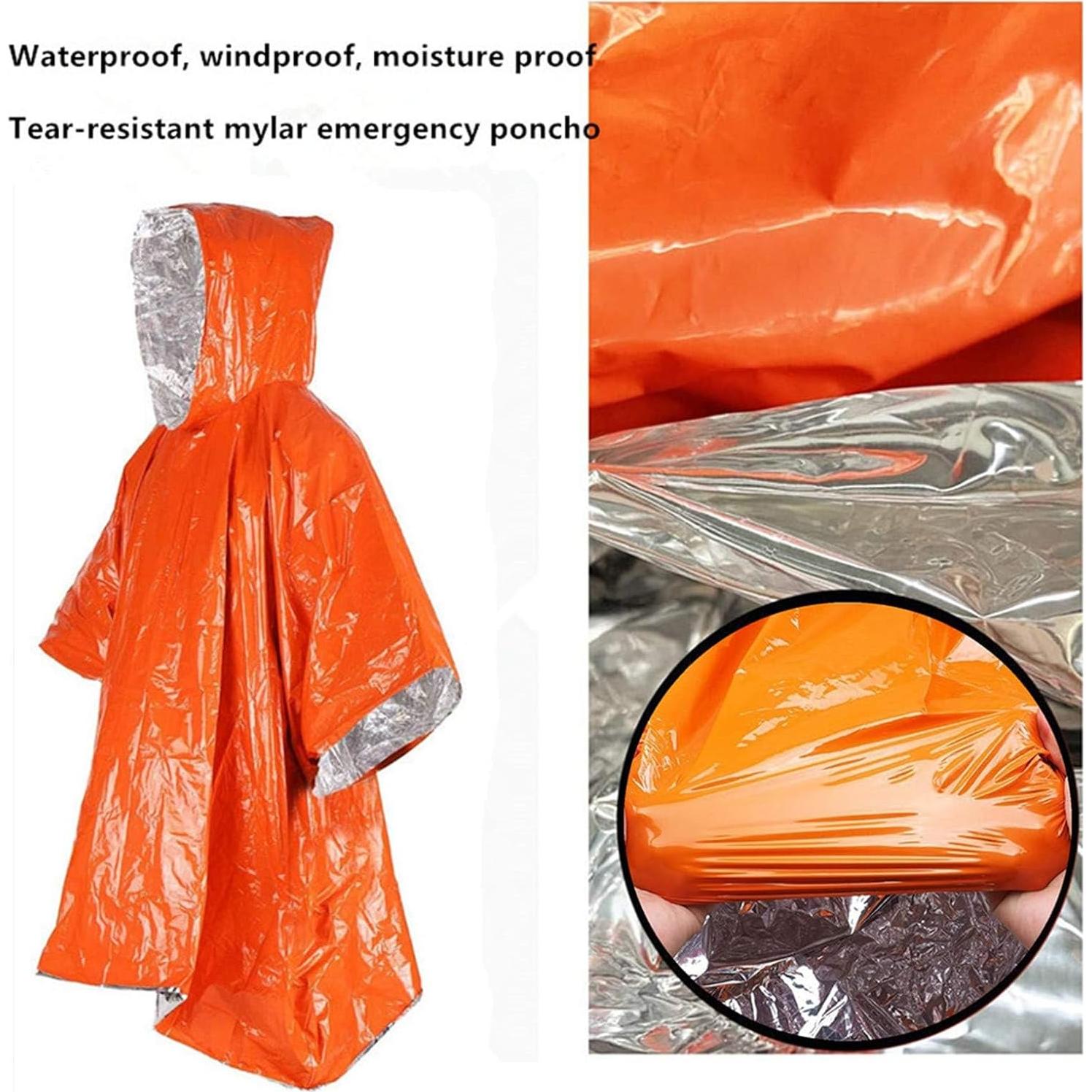 Poncho de Emergencia JUBSOSCAMP 124x99 cm con Silbato