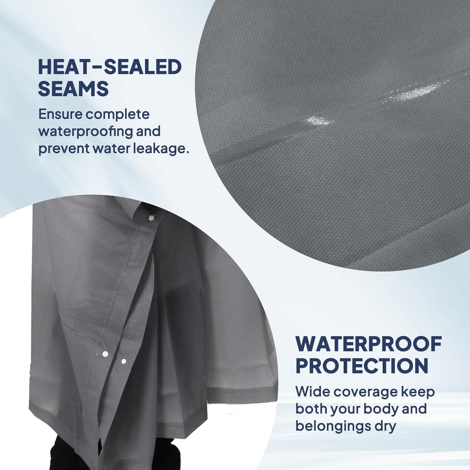 Ponchos de Lluvia Anyoo para Adultos Reutilizables 2 Piezas