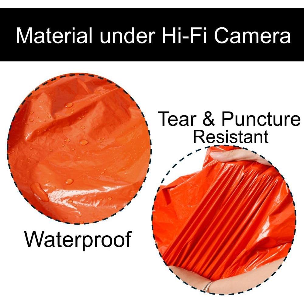 Poncho de Emergencia Mylar XL Naranja - 2 Unidades 4.54 kg