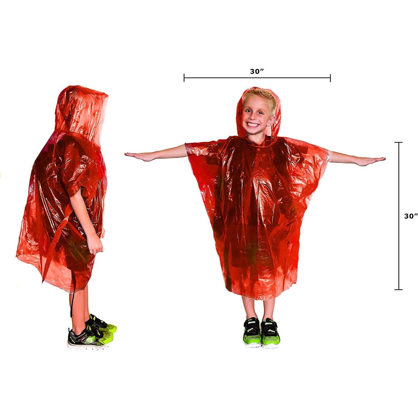 Paquete Familiar de Ponchos de Lluvia Lingito - 4 Piezas Adulto y Niños