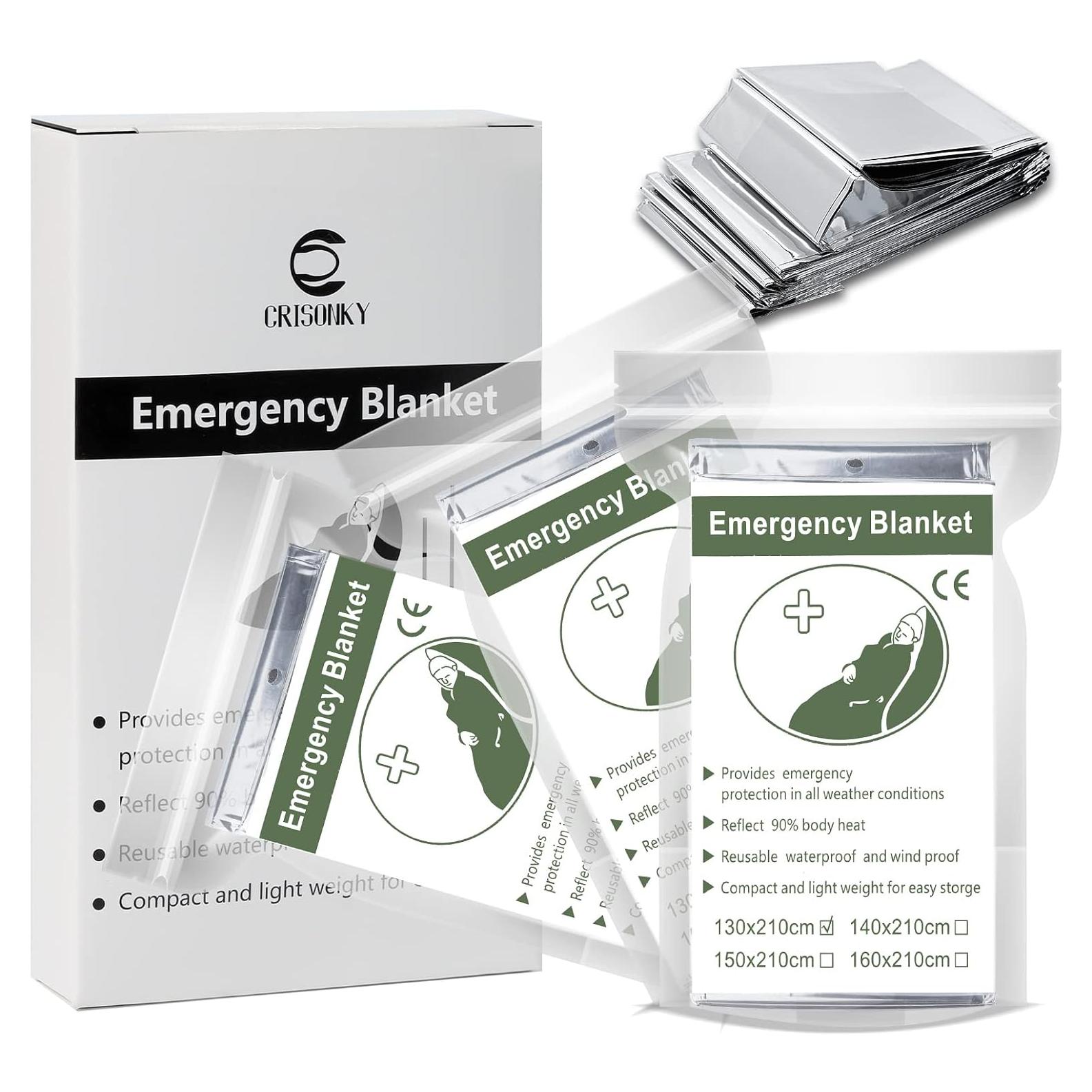 Mantitas Térmicas Mylar Crisonky - Paquete de 3, 130x210 cm