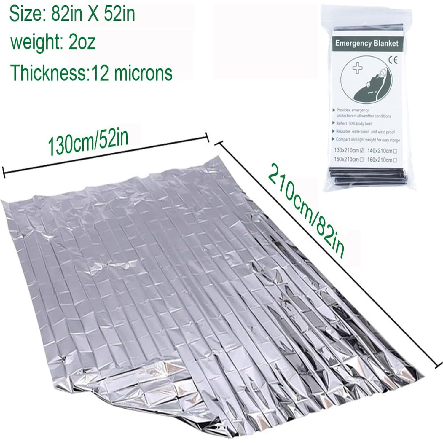 Mantitas Térmicas Mylar Crisonky - Paquete de 3, 130x210 cm