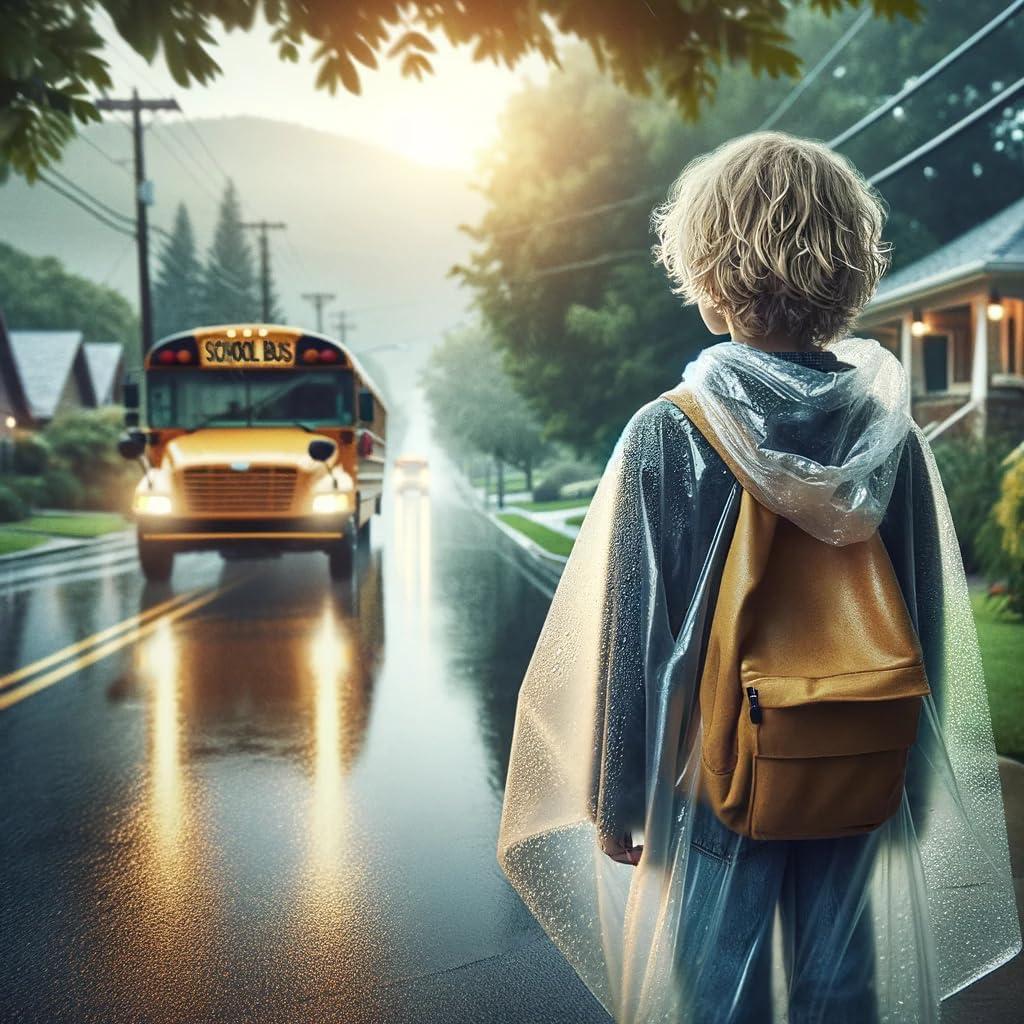 Ponchos de Lluvia Desechables Hagon PRO para Niños - 5 Paquete