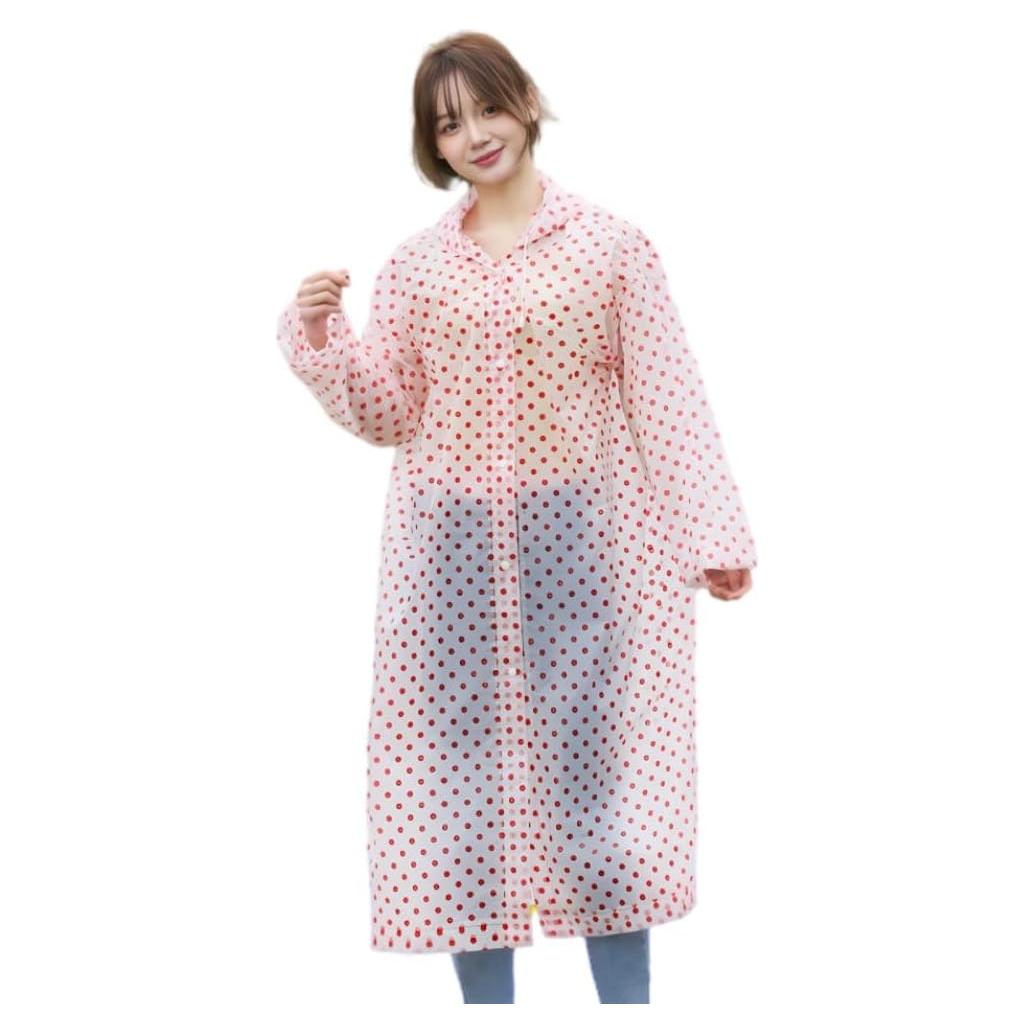 Ponchos de Lluvia Reutilizables EVA 2-Pack Adultos Grande Rojo