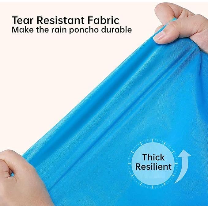 Ponchos de Lluvia Reutilizables EVA 2-Pack Adultos Grande Rojo