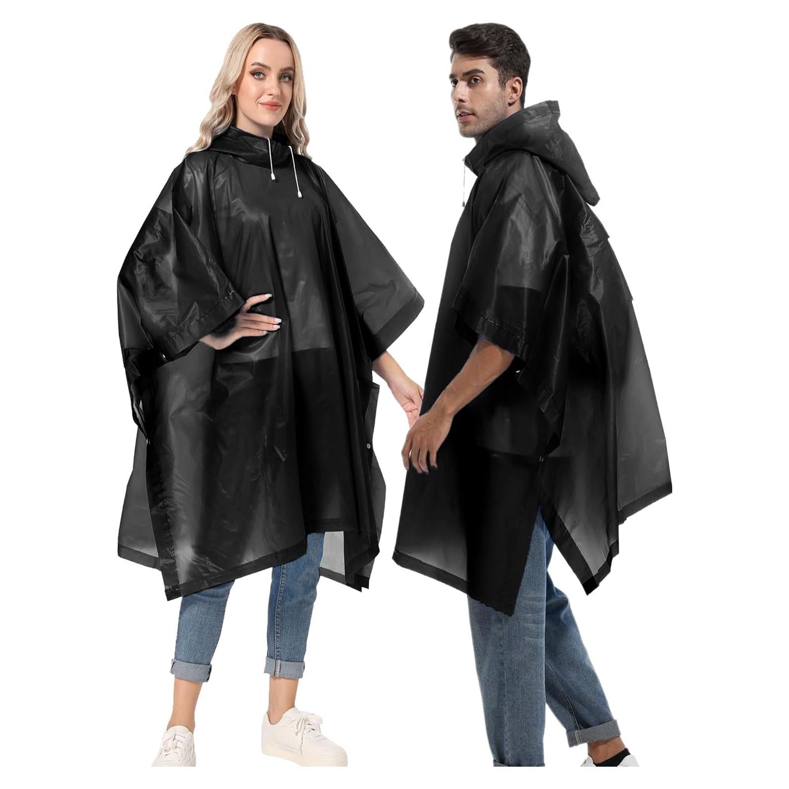Paquete de 2 Ponchos de Lluvia Reutilizables HOOMBOOM