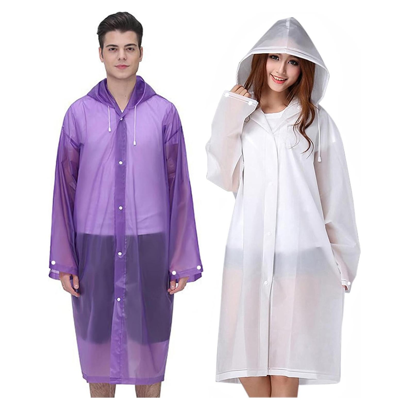Ponchos de Lluvia Cosowe Reutilizables 2 Unidades Adultos