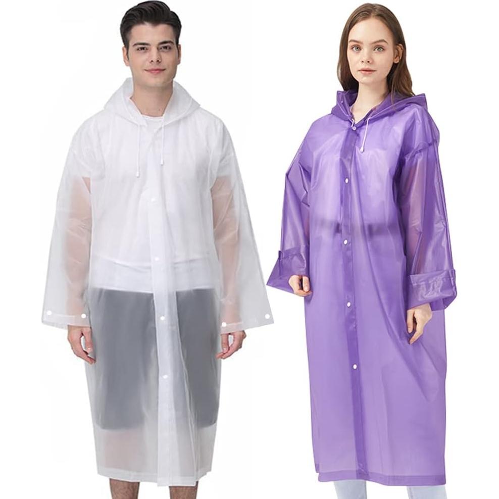 Ponchos de Lluvia Cosowe Reutilizables 2 Unidades Adultos