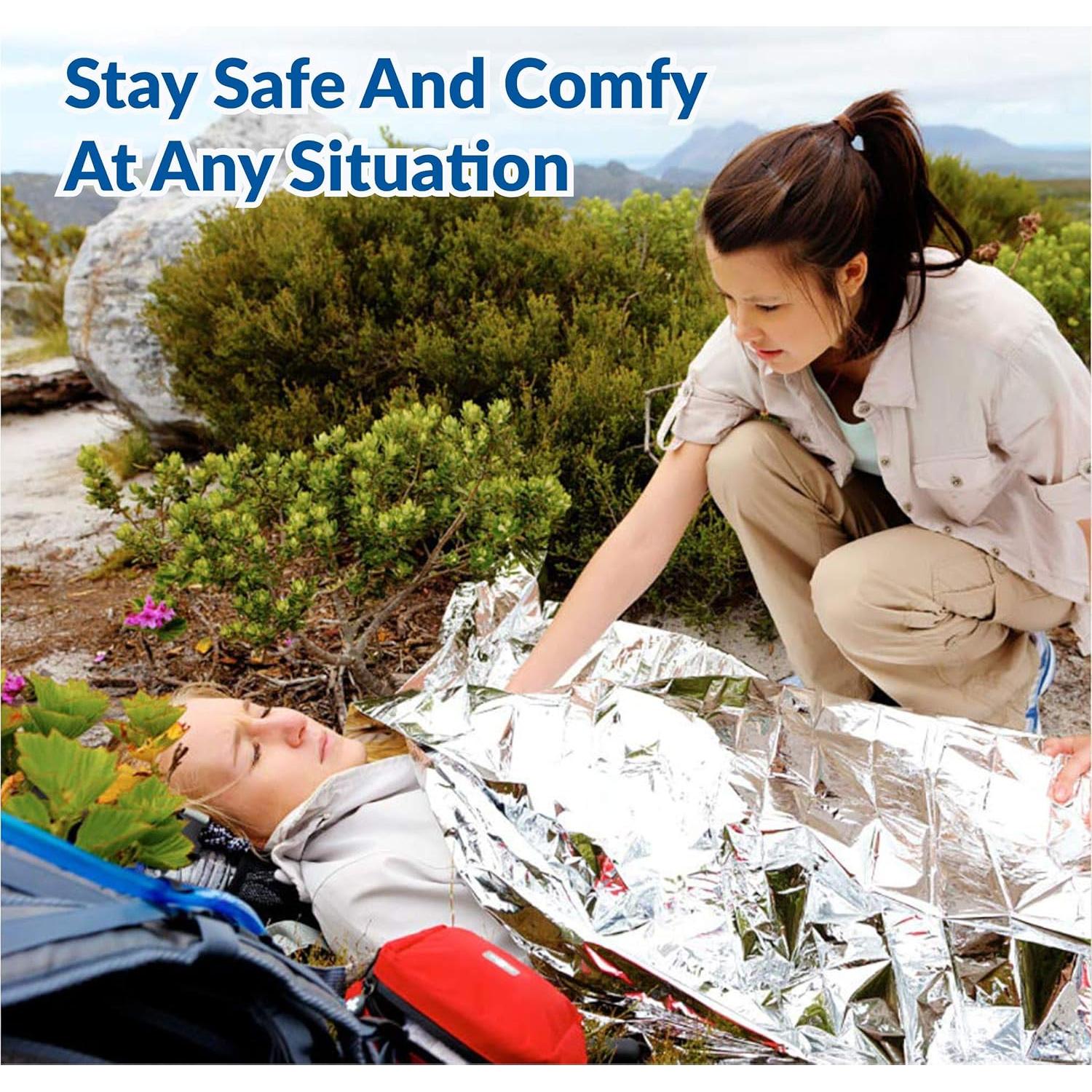 Manta Térmica de Emergencia Primacare HB-10 Mylar 132x213 cm - Paquete de 10