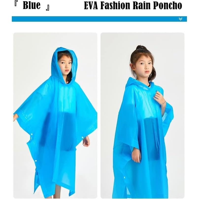 Poncho de Lluvia Reutilizable EVA para Niños 6-14 Años
