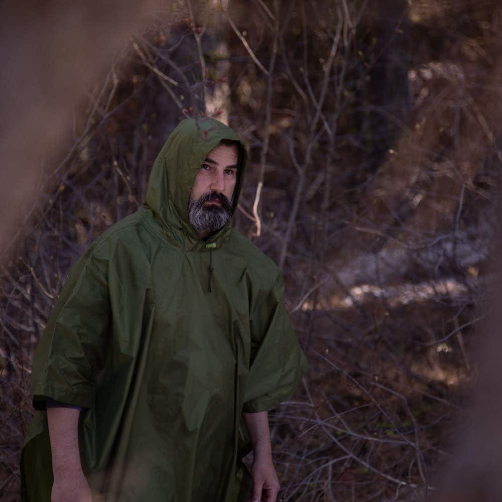 Poncho de Lluvia Arcturus Verde Oliva | Nylon Ripstop Impermeable