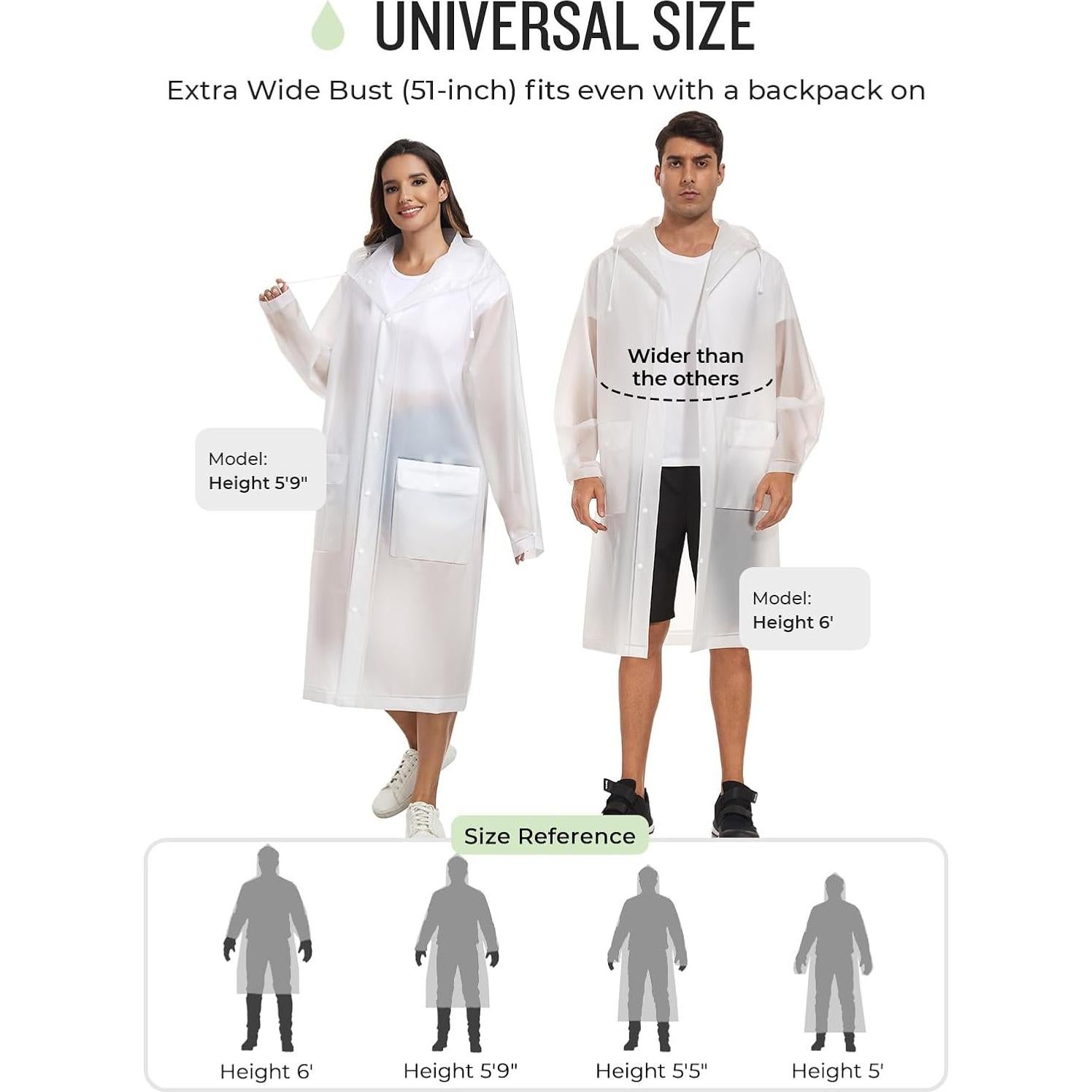 Poncho de Lluvia Reutilizable MOCOTONO EVA Engrosado Adulto