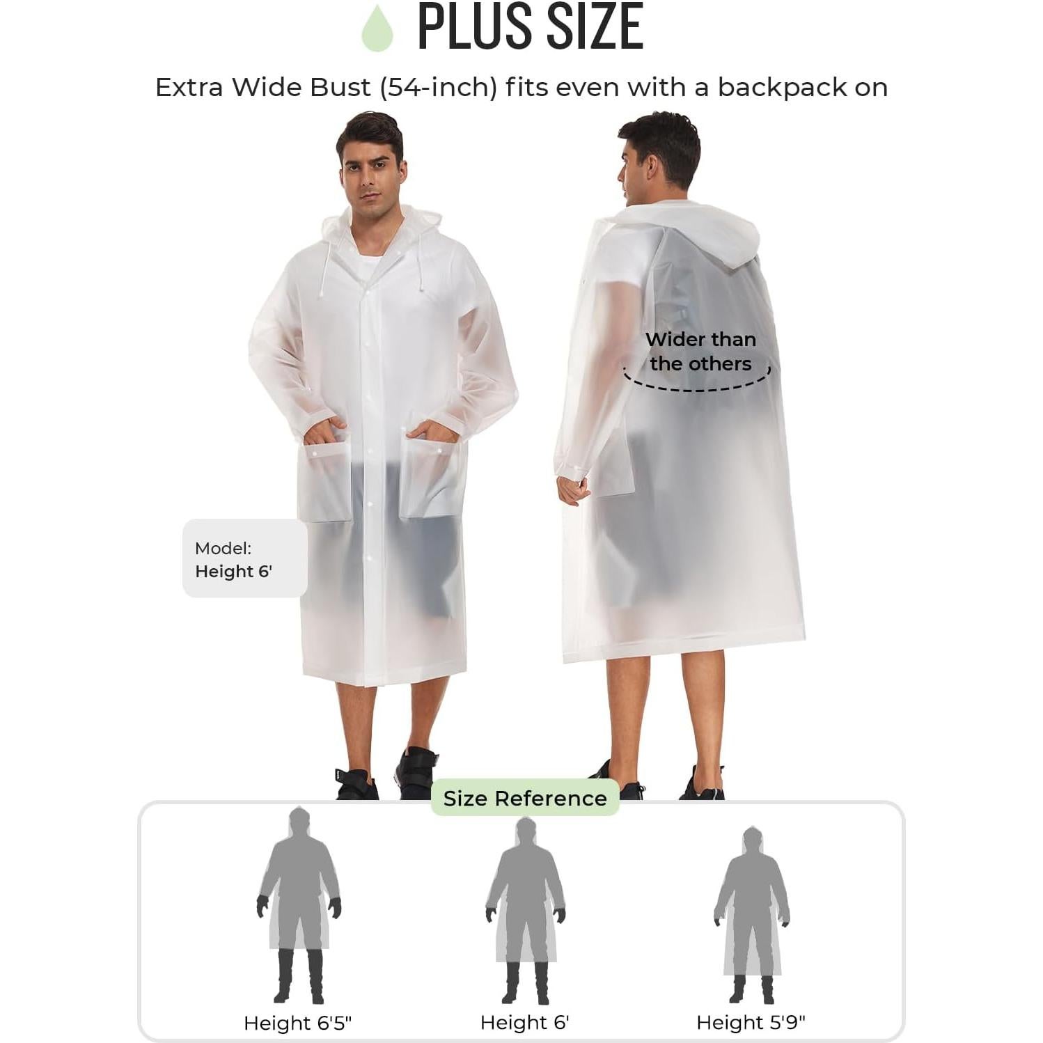 Poncho de Lluvia Reutilizable MOCOTONO EVA Engrosado Adulto