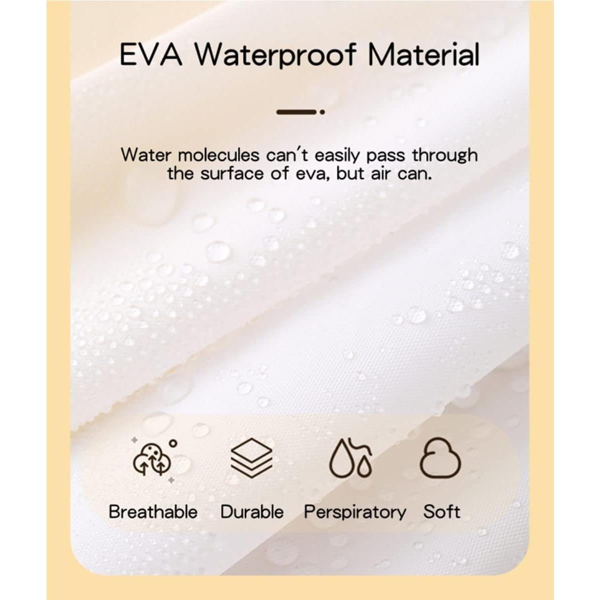 Poncho de Lluvia Reutilizable RUISHYY para Adultos 130x100cm