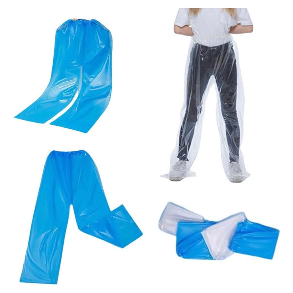 Paquete de 4 Pantalones de Lluvia Desechables DeaHea Unisex