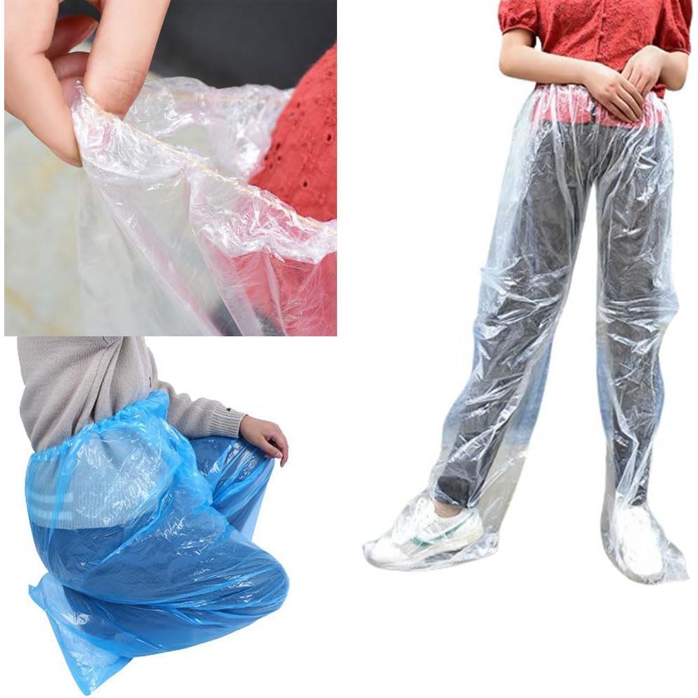 Paquete de 4 Pantalones de Lluvia Desechables DeaHea Unisex