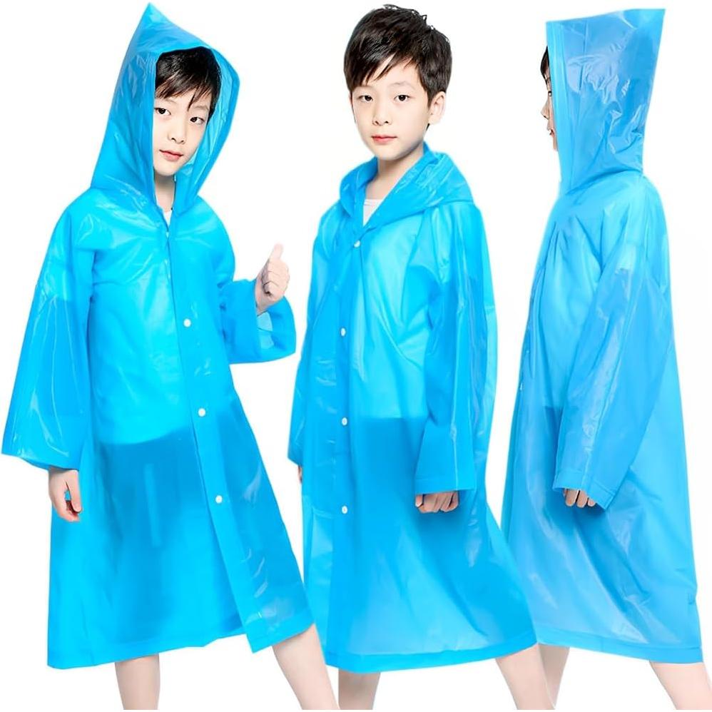 Ponchos de Lluvia Reutilizables Cosowe para Niños 110x55cm