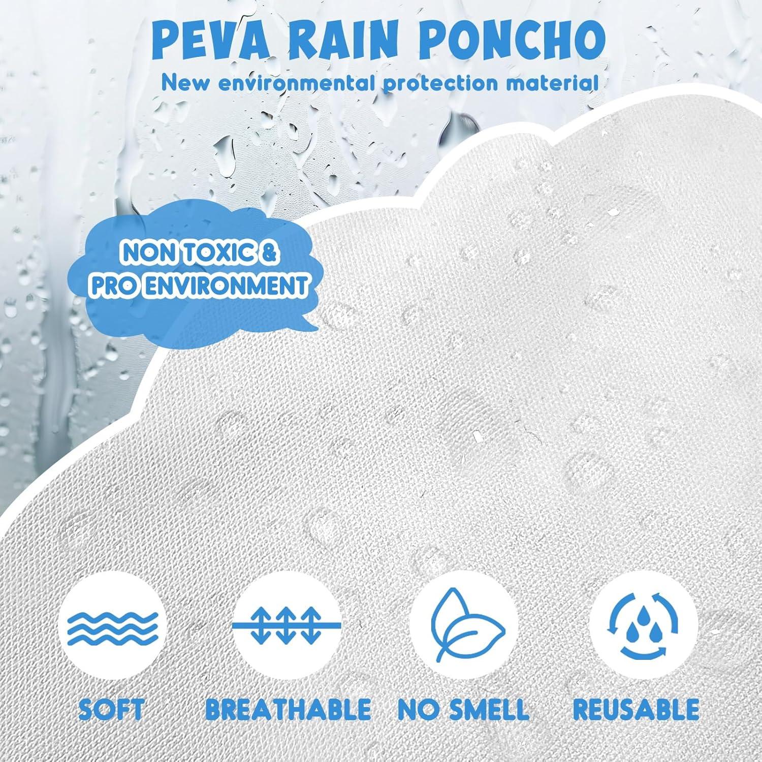 Ponchos de Lluvia Impermeables ANYOO para Niños 2 Paquete