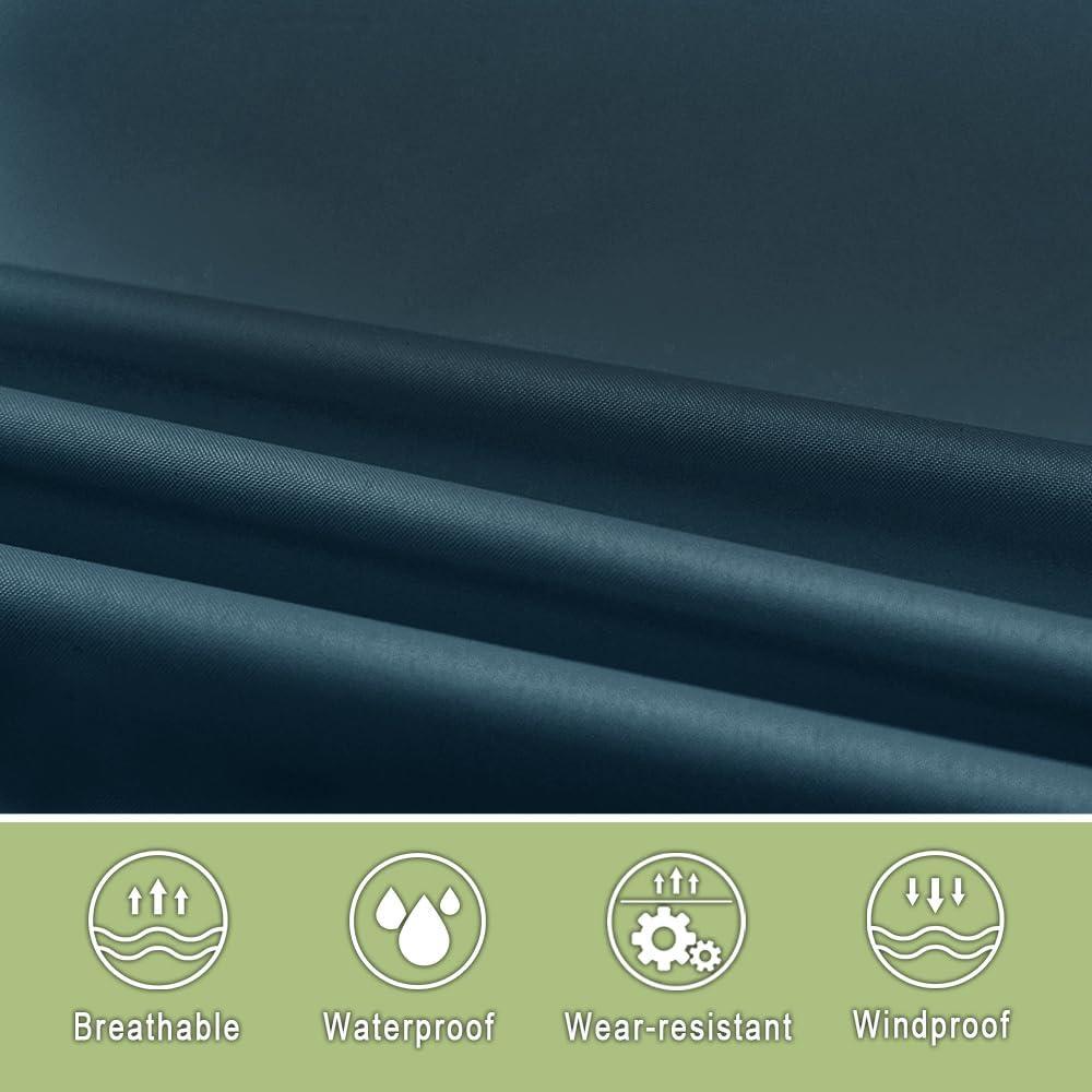 Poncho de Lluvia Impermeable POWINSUN Talla Única Azul Profundo