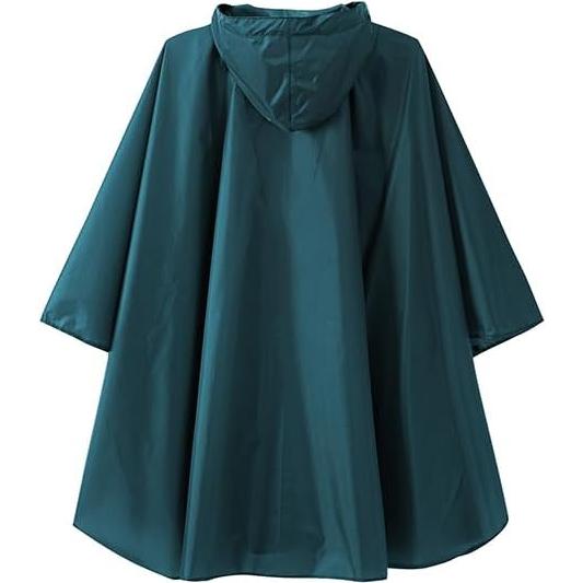 Poncho de Lluvia Impermeable POWINSUN Talla Única Azul Profundo
