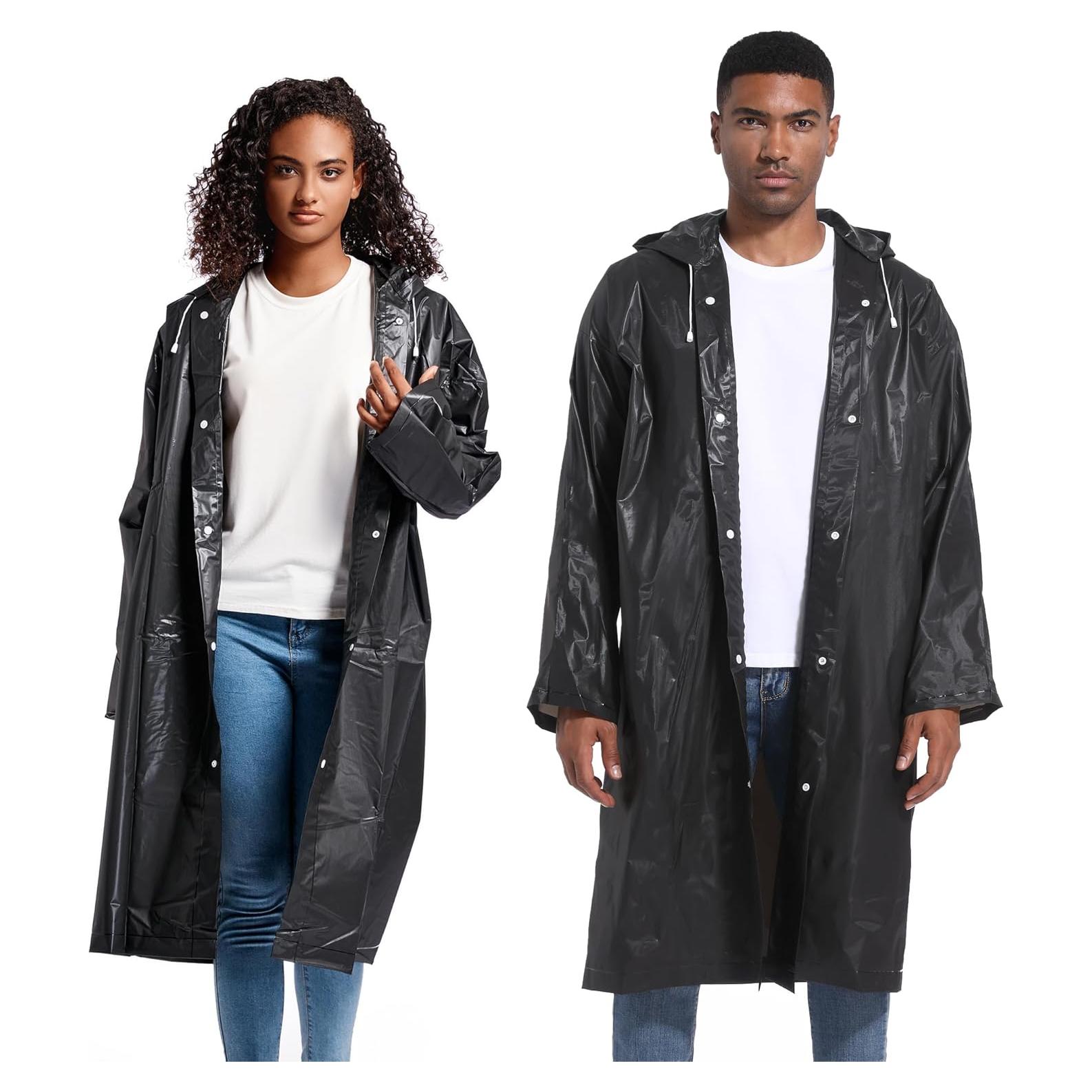 Ponchos de Lluvia ANLOKE 2 Pack Impermeables Reutilizables