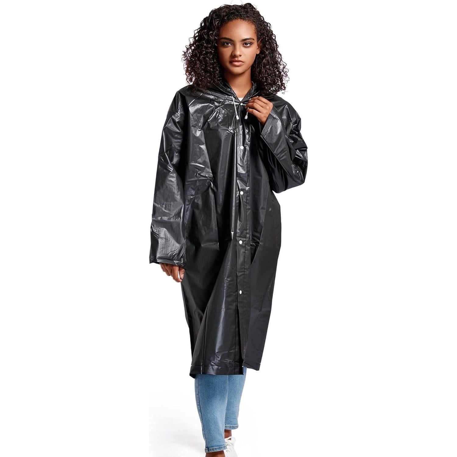 Ponchos de Lluvia ANLOKE 2 Pack Impermeables Reutilizables