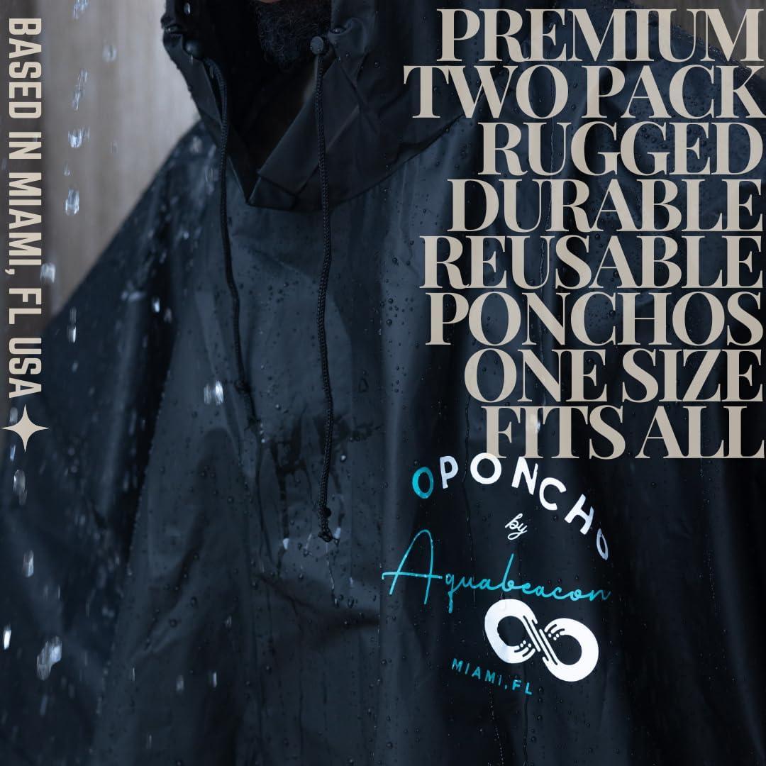 Oponcho Aquabeacon 2 Pack Ponchos Impermeables Unisex 0.45kg