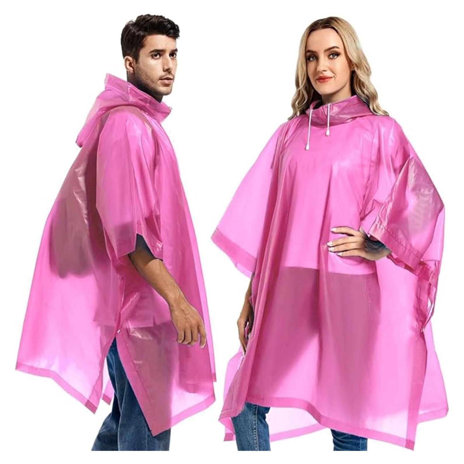 Ponchos de Lluvia Reutilizables GUKOY 2 Pcs Impermeables Unisex
