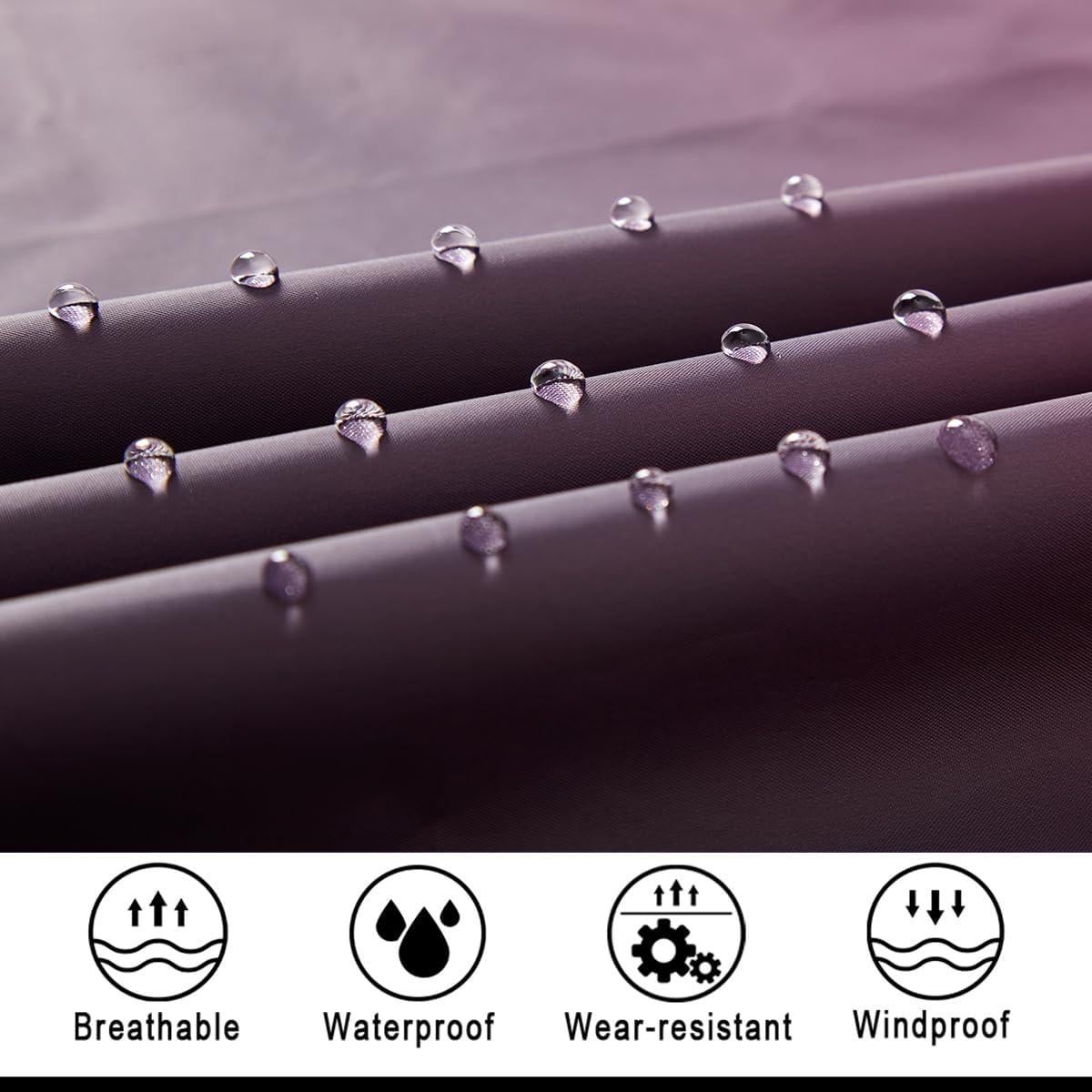 Impermeable Plegable Unisex Ultra-Ligero Morado Degradado