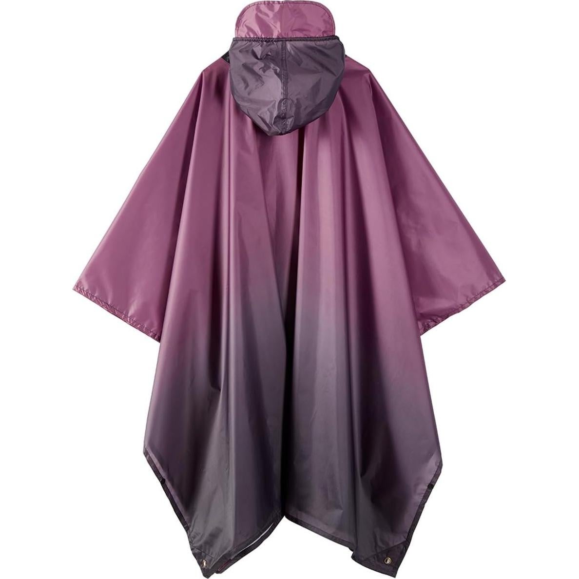 Impermeable Plegable Unisex Ultra-Ligero Morado Degradado