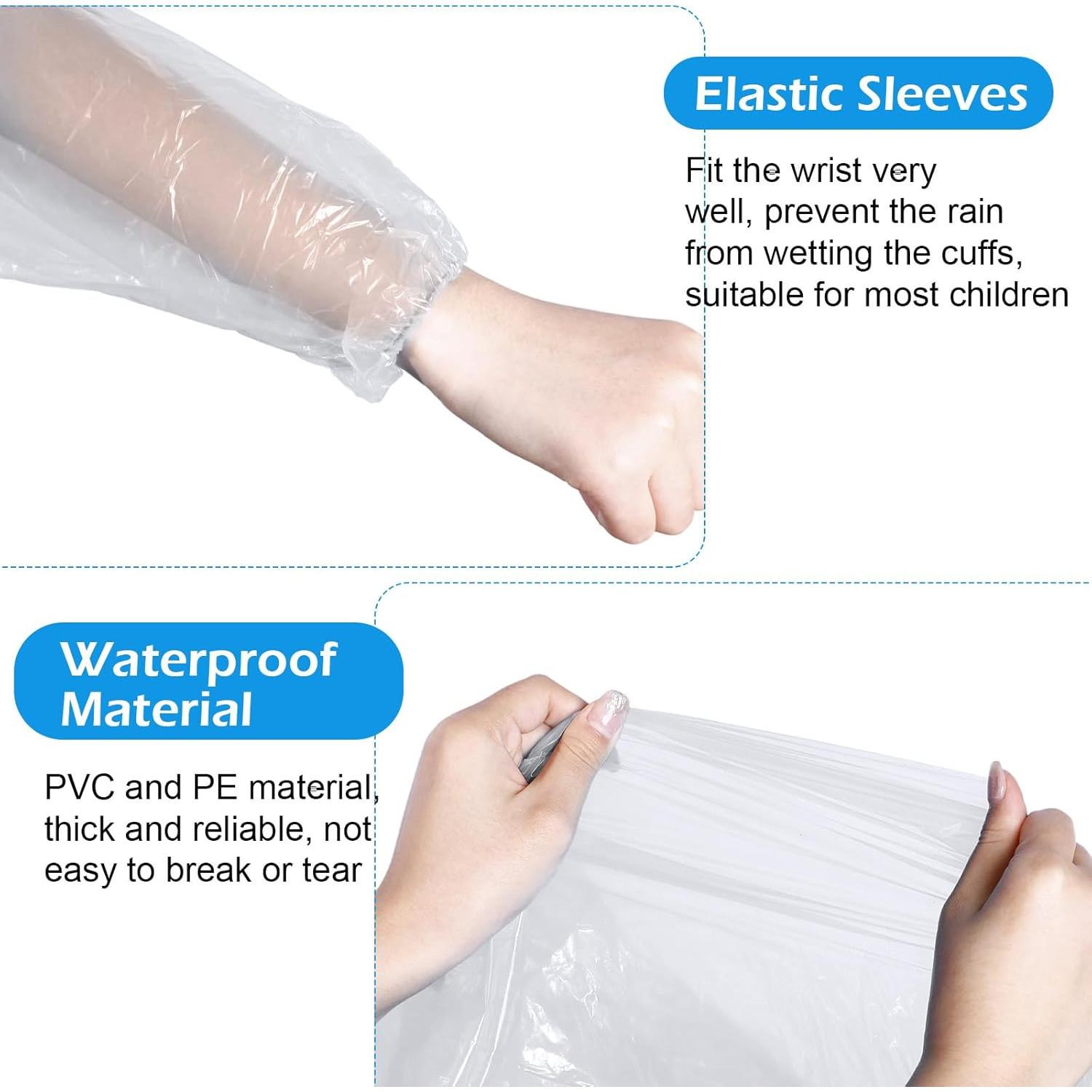 80 Ponchos de Lluvia Desechables Berlune para Niños Impermeables