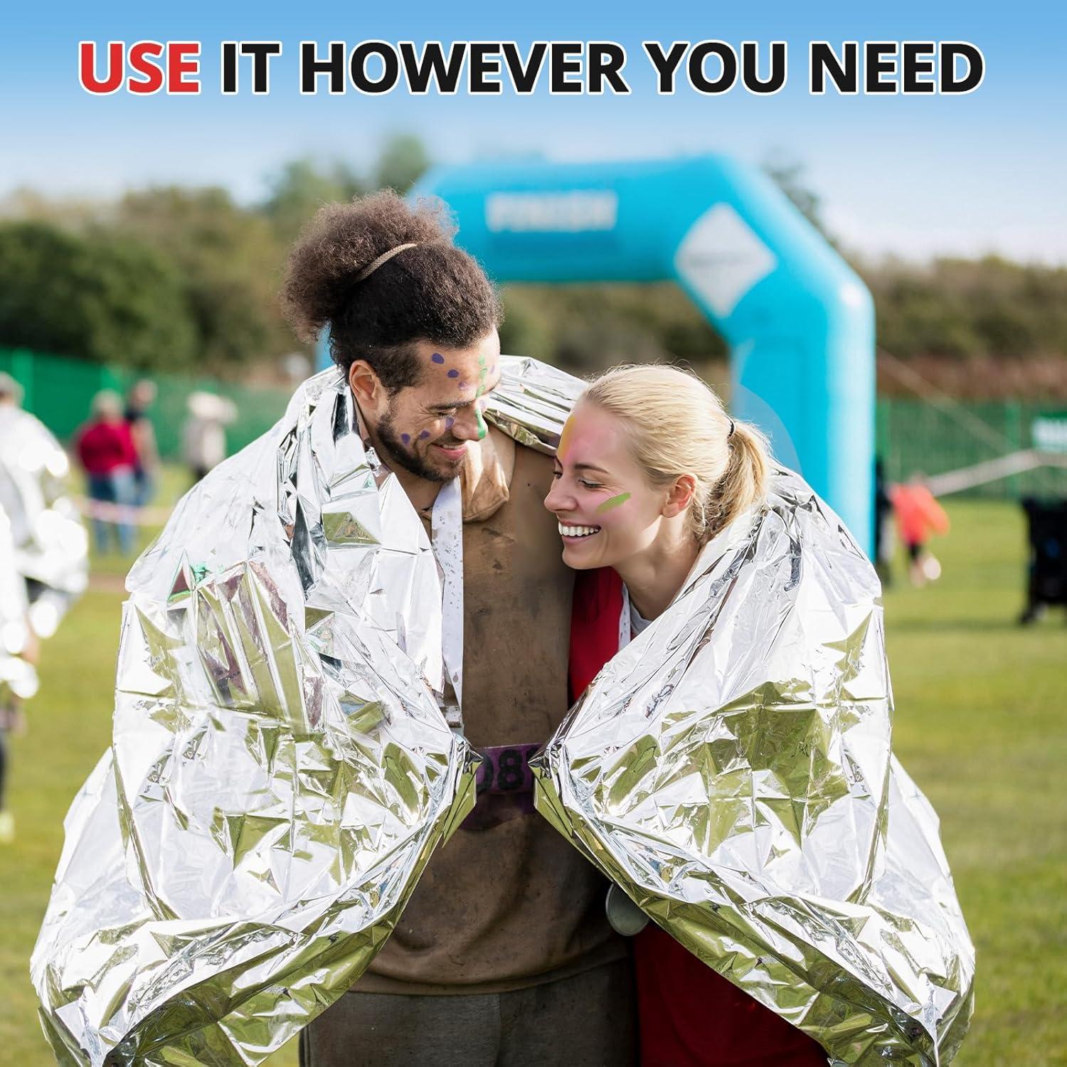 Mantas Térmicas de Emergencia SecuCaptain 4 Paquete 213x160 cm