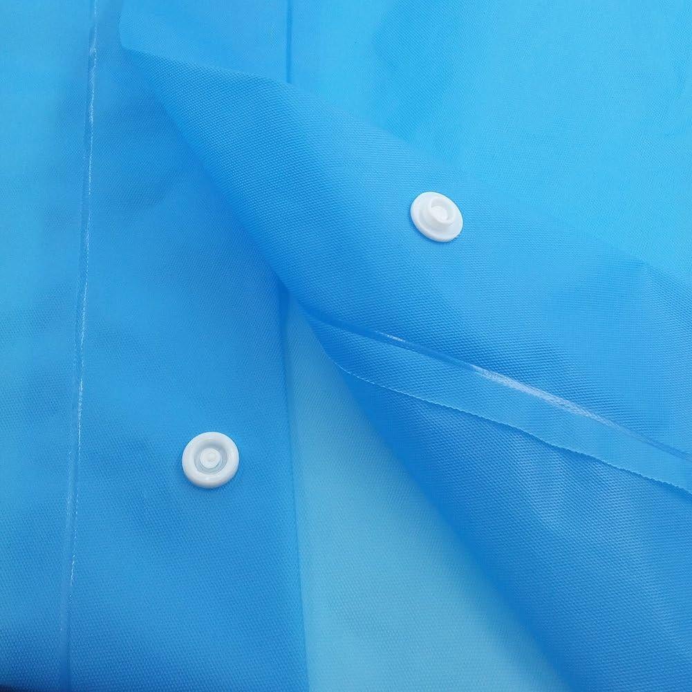 Ponchos de Lluvia Reutilizables HYSH para Niños 2 Pcs Azul Amarillo