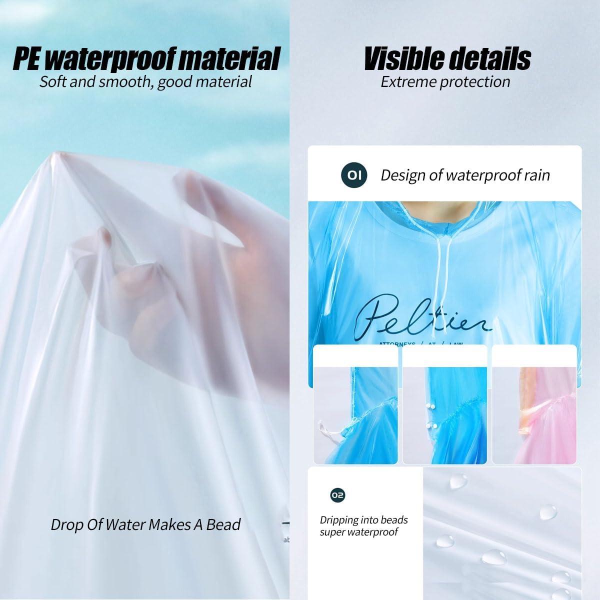 Paquete Familiar de 7 Ponchos de Lluvia Desechables LEKAYIHU