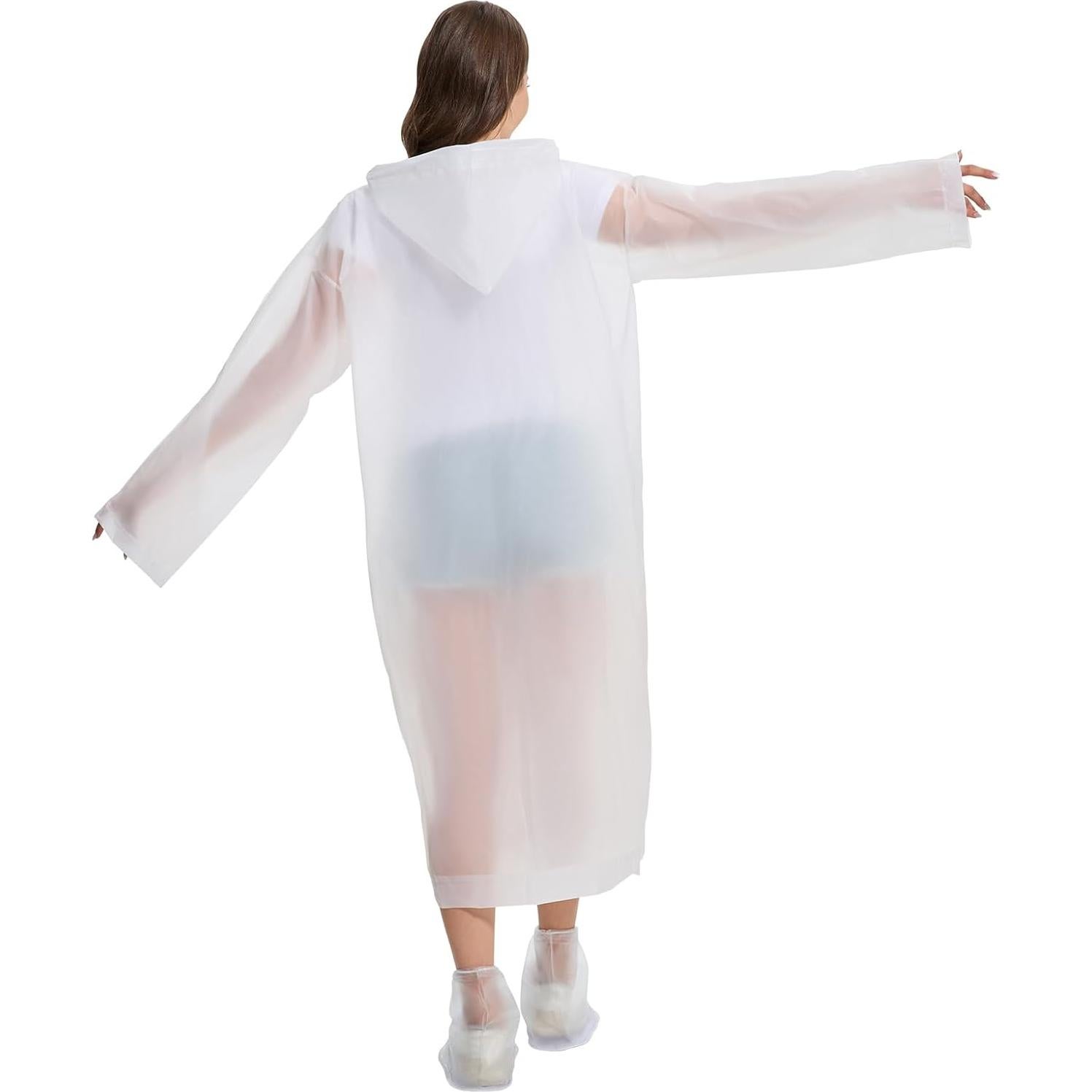 Poncho de Lluvia Reutilizable BATHRINS EVA Adultos + Cubiertas Zapatos